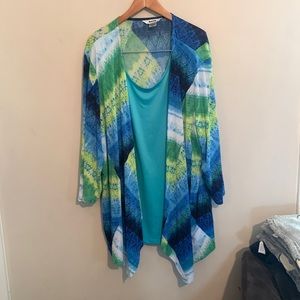 Women’s connected tank cardigan by ALIA. NWT!